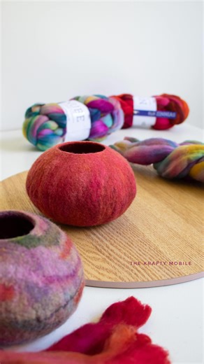 Needlecraft Supplies, delivered to your door! | Yes… these little Felted Pod Bowls are very addictive to make 😁🌈🧶! Who wants to give it a try? Here I’ve used @malabrigoyarn Nube in the... | Instagram