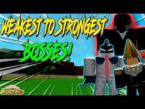 BEST BOSSES TO FARM? FROM WEAKEST TO STRONGEST! |BOKU NO ROBLOX REMASTERED!? | ROBLOX |