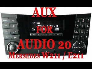 AUX Mersedes w211 Audio 20 connect AUX.