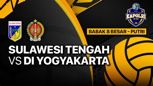 Full Match | Delapan Besar Putri: Sulawesi Tengah vs DI Yogyakarta | Piala Kapolri 2023