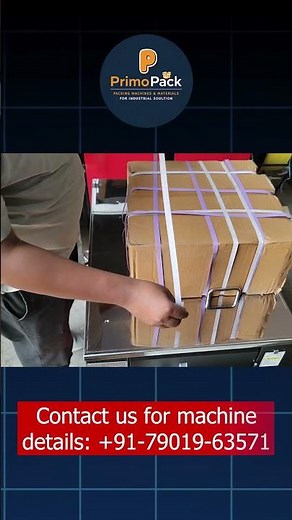 Manual Box Strapping Machine Working | Carton Box Packing with PP Strap