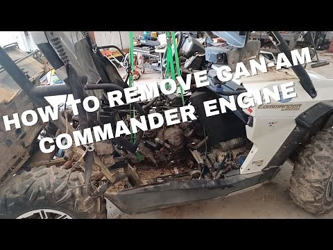 How to remove a Can Am Commander 1000 Engine