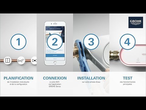 GROHE | Comment installer le détecteur de fuites Sense Guard ?
