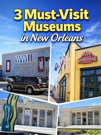 3 Must-Visit Museums in New Orleans 1) The National WWII Museum 945 Magazine St · Open daily 9 AM – 5 PM Ranked among the top museums in the entire country, this world-class institution brings the story of World War II to life through immersive exhibits, restored aircraft, personal artifacts, and powerful 4D films. Plan to spend at least 3–4 hours — you won't want to leave. 2) New Orleans Storyville Museum 1010 Conti St · Open daily 9 AM – 6 PM Built on the actual land where New Orleans' legenda