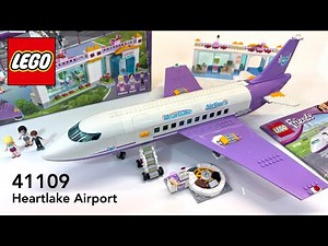 LEGO Airplane Set 41109 Friends Heartlake City Airport Build in HD 4K