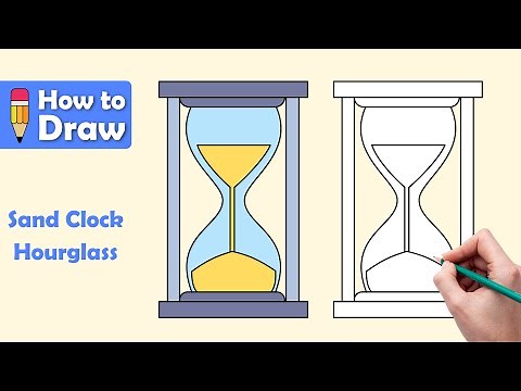 [#3/10] ⏳ How to Draw a Sand Clock Hourglass in Easy Steps! 🎨 #HourglassDrawing #SimpleArt