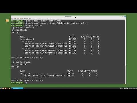 Linux Command Line (104) ZFS pt3 - UUID