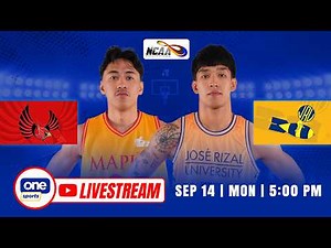 LIVE: MAPUA vs JRU | NCAA SEASON 102 MEN’S BASKETBALL | SEP 14, 2026