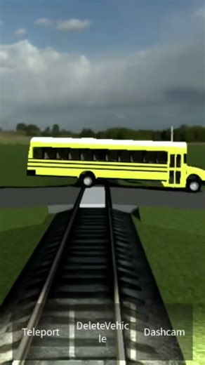 a train crashes bus roblox