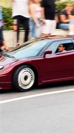 F1 Great Champion Fernando Alonso rolling à classic Bugatti EB110 GT #f1famous #curve #fairmontmc
