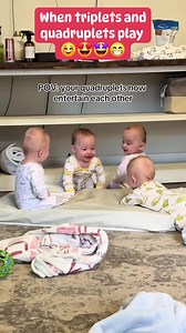 6.4K views · 156 reactions | When triplets and quadruplets play. ☺️朗 #babies #cutebabies #funnybabies #viral #trendingreelsvideo | Allan Ordonez Lulu | Facebook