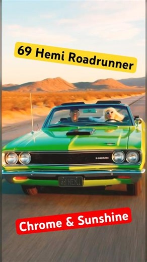 1969 Plymouth Hemi Roadrunner Chrome & Sunshine #fast #car #racing #speed #fyp #car