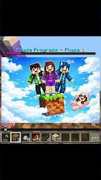 Atrapados en un one block en Minecraft #minecraft #oneblockminecraft #oneblock #oneblocksurvival
