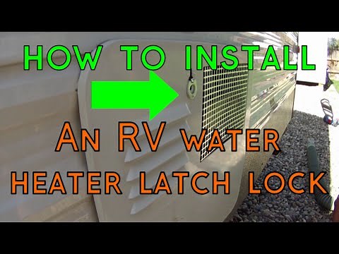 How To Install An RV Water Heater Latch Lock - Camco Camloc Door Latch Fastener