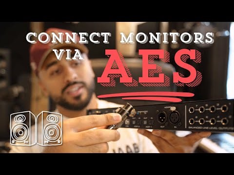 How to Connect Studio Monitors Via AES (Digital Monitoring)