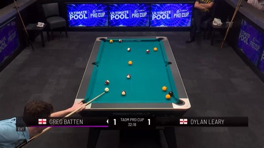 𝗖𝗨𝗘 𝗕𝗔𝗟𝗟 𝗢𝗡 𝗔 𝗣𝗜𝗘𝗖𝗘 𝗢𝗙 𝗦𝗧𝗥𝗜𝗡𝗚 ⚪️ Greg Batten with a great visit to the table, taking the lead over Dylan Leary at 2-1! 📺 Ultimate Pool TV: https://ultimatepoolgroup.com/asset/27th-december-'25-taom-pro-cup-day-1 Youtube Members: https://youtube.com/live/kyx19hhX3IY?feature=share | Ultimate Pool