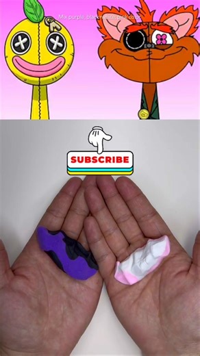 Sprunki Colors Clay Mixing! 🔥 Guess the Color!#shorts #clayart #satisfying