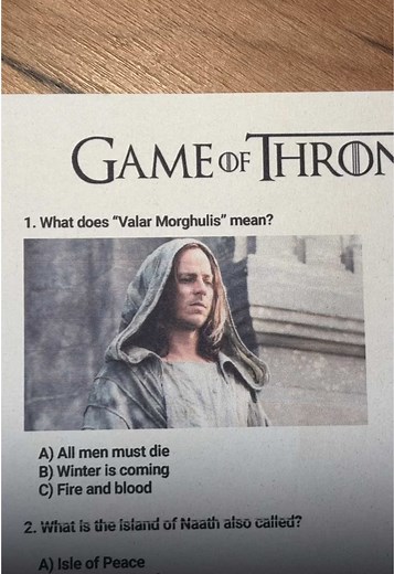 How many did you get right? 👑 Game of Thrones #quiz #gameofthrones #jonsnow #trivia #quiztime