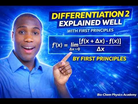 Differentiation 2: First Principle Explained Step-by-Step