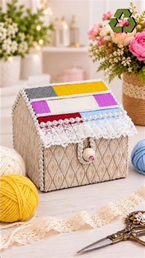 ♻️ Before you throw away cardboard, check out this amazing chest! 🤯 #diy #craft #craftideas