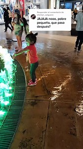 Interactive Fountain Fun with a Young Child