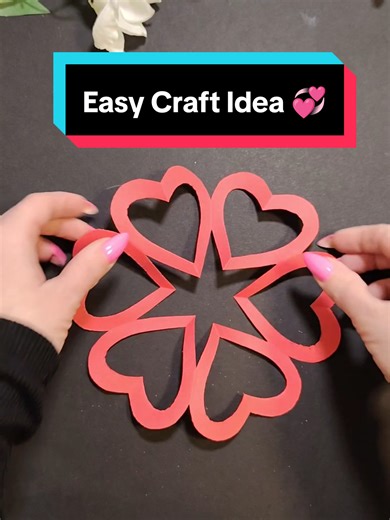 Easy Paper Craft Idea for Valentine's Day