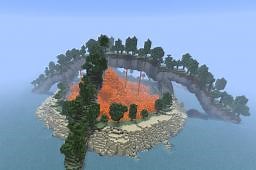 Volcanic Island Minecraft Map