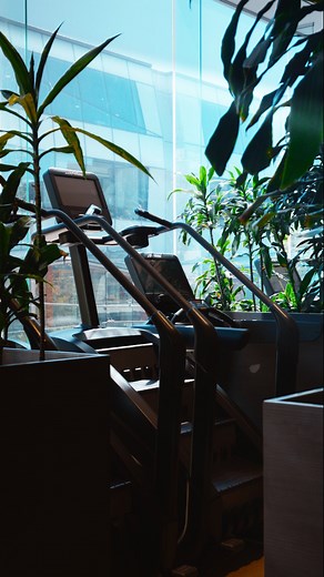 Architecture, light, and intentional greenery work together to create a cardio space that feels intimate, grounded, and calm. This isn’t just a place to train. From treadmills to stationary bikes to stair climbers, each zone is arranged to promote movement and connection. Every detail is chosen to support your well-being and help you reach your best. This is cardio, reimagined. | IHF Health Club | Facebook
