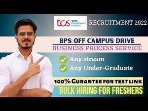 TCS-BPS OFF CAMPUS HIRING | Freshers| Any Graduate can apply |FULL INTERVIEW PROCESS Guide