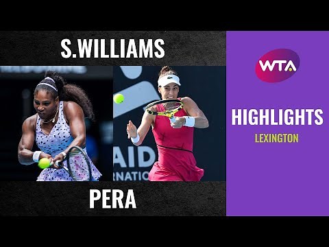 Serena Williams vs. Bernarda Pera | 2020 Lexington First Round | WTA Highlights