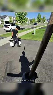 20 years! #sealcoating #satisfying #diy #asmr #minnesota #fyp #landscape #roofing #powerwashing