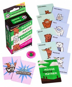 Moose Match Mayhem: A fast paced game of matching, antlers, and avalanches.