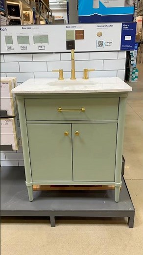 Bathroom Vanity Ideas | Stylish Modern Options at Lowe’s 🤍 #bathroomvanity #bathroomdecor #bathroom