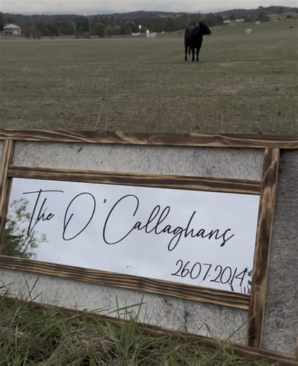This, but at your wedding 🐮🤠❤️ Please message us for all orders ✨ #cowhide #weddinginspo #weddingmirror #custommirror #countrywedding #westernwedding #farmlife #foryou #weddinggift #anniversarygift #countrydecor