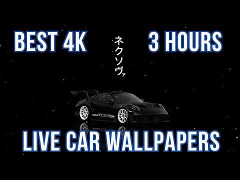 Black Porsche 911 GT3 RS Live Wallpaper 4K (3 Hours)