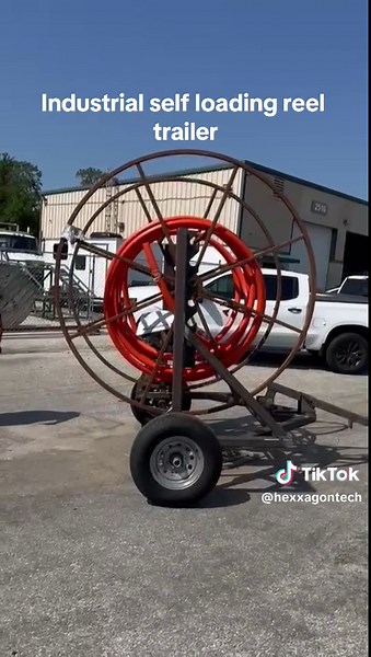 #industrialdesign #manufacture We manufacture and design industrial self loading reel trailers. Contact us and we will manufacture yours