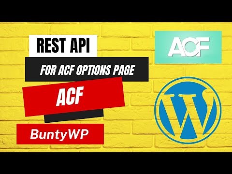 REST API for ACF Options Page in WordPress | WordPress Tutorial