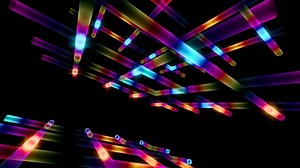 Vibrant abstract patterns swirling in colorful lights for immersive experiences