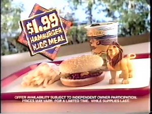 Burger King Commercial - The Lion King (1994) #2