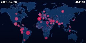 A Chilling Time-Lapse Video Documents Every COVID-19 Death on a Global Map: From January to June 2020