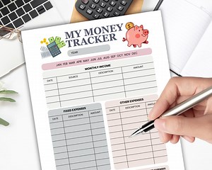 Simple Budget Planner | Money Tracker Printable | Budget Worksheet | Simple Money Tracker Worksheet | Budget Printable | My Money Tracker - Etsy Australia