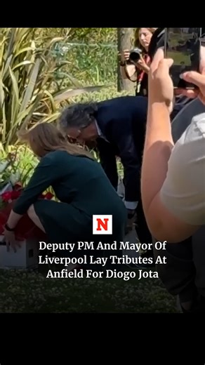 156K views · 2.2K reactions | Deputy Prime Minister Angela Rayner and Mayor of the Liverpool City Region Steve Rotheram leave flowers at Anfield following the shock death of Liverpool forward Diogo Jota. Read more: https://www.newsweek.com/diogo-jota-liverpool-footballer-dies-car-accident-aged-28-latest-tributes-2094067 | Newsweek | Facebook