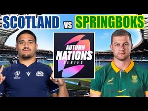 SCOTLAND vs SPRINGBOKS 2024 Autumn Nations Live Commentary