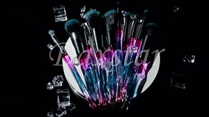 Makeup Brushes Set Crystal Handle - 10pcs Colorful Diamond Cosmetic Kabuki Brushes Foundation Concealer Face Powder Eye Shadows Highlight Brush Kit For Makeup