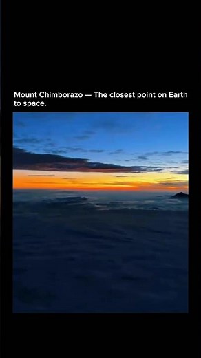 Mount Chimborazo - The closest point to space! #shorts #space #universe #earth