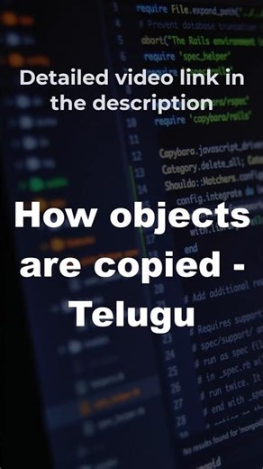 How Objects are copied - Telugu 🤠 #shortstelugu #learnjavascriptintelugu #objectcopyjavascripttelugu