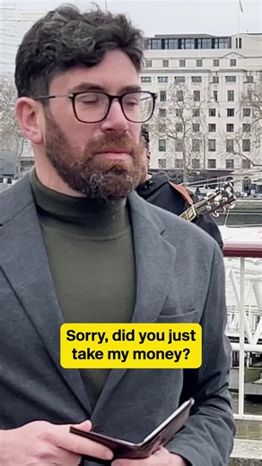 Musicians' Union on Instagram: "🛑 You wouldn't steal a busker's money! So why do we allow major labels. publishers and streaming platforms to take almost all the revenue away from artists? It's time to #FixStreaming 🎵 Featuring the song “When I Give You My Love” by @sherikasherard Video description: A smartly dressed man approaches a busker and takes the money out of their guitar case. The busker stops him and the crowd starts shouting at him. He comes back to take more. The following text app
