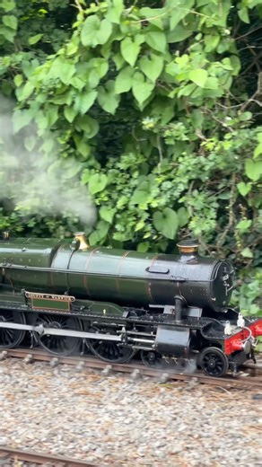 7 1/4” MINIATURE GWR COUNTY CLASS STEAM #LOCOMOTIVE 🚂💨 #miniaturerailway