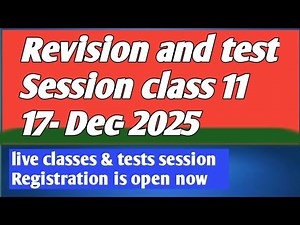 Class 11 revision and test series 2025 || Slo based course || MCQ'S short and long questions