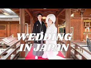 Our Japanese wedding at Yushima Tenjin Shrine in beautiful kimono dresses